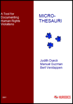 Micro-thesauri cover page